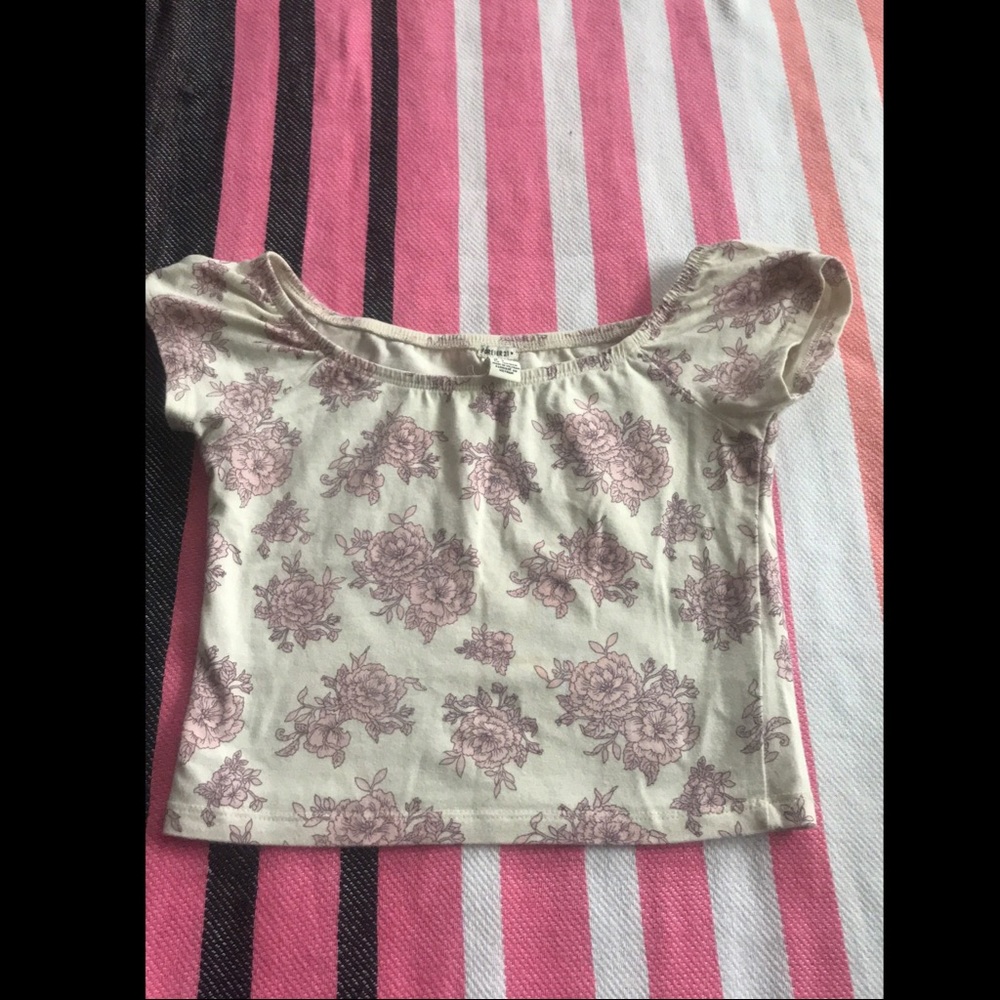 F21 off shoulder top